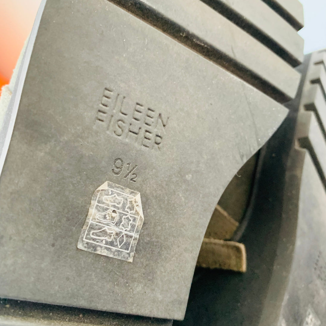 Eileen Fisher Grey Suede Tinker Wedge Bootie Size 9.5