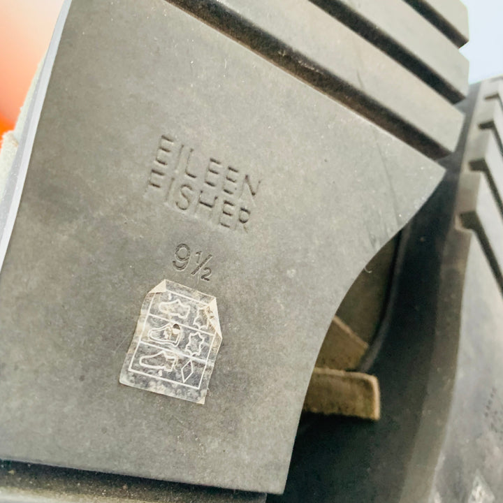 Eileen Fisher Grey Suede Tinker Wedge Bootie Size 9.5