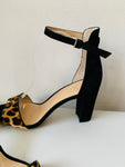 Vince Camuto Leopard Print Ankle Strap Sandals Size 10 New