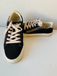 TAOS Black Zipper Sneakers Size 9