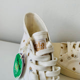 Gola Coaster Vegan Cream and Gold Polka Dot Sneaker Size 9