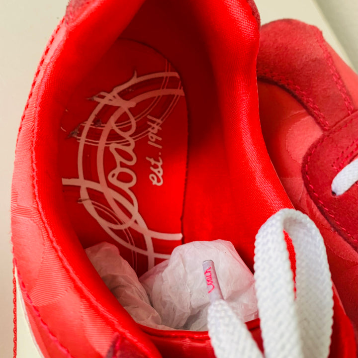 Coach Hadley Pink Lace Up CC Logo Sneakers Size 6.5