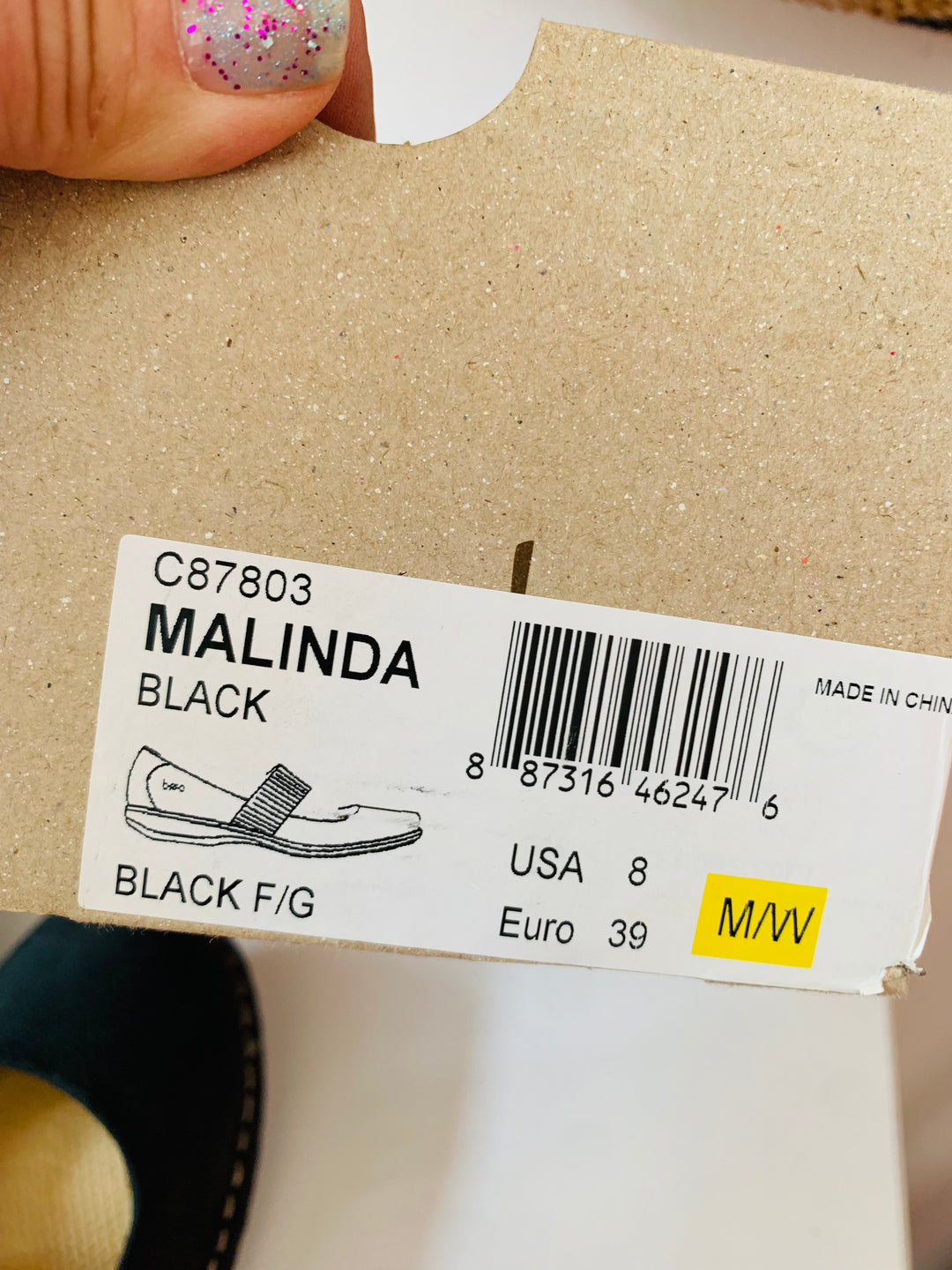 BOC Malinda Black Leather Mary Jane Shoes Size 8 New in Box