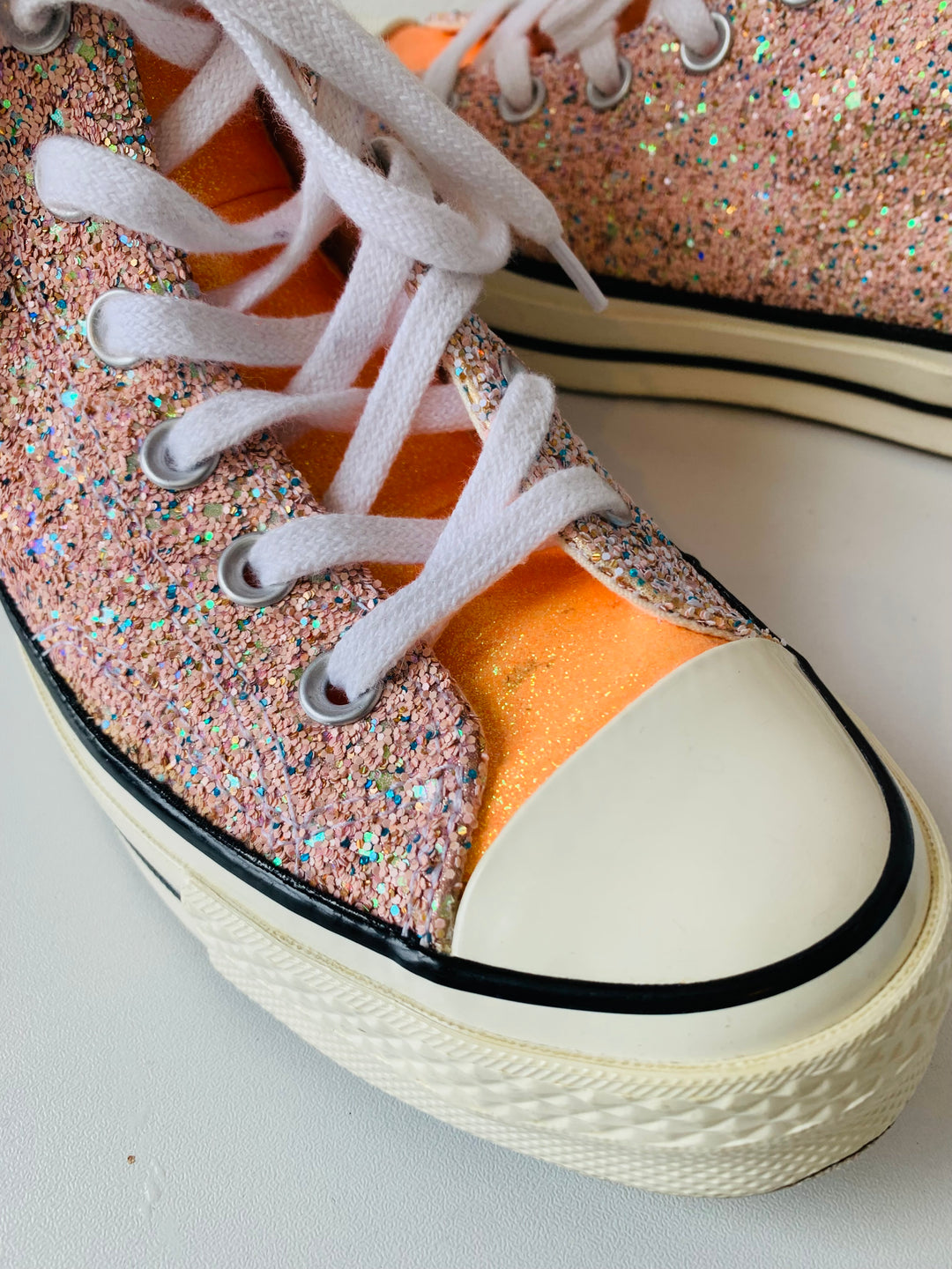 Converse Chuck 70 High JW a Anderson Glitter Nasturium Sneaker Size 6.5 Women’s New Never Worn