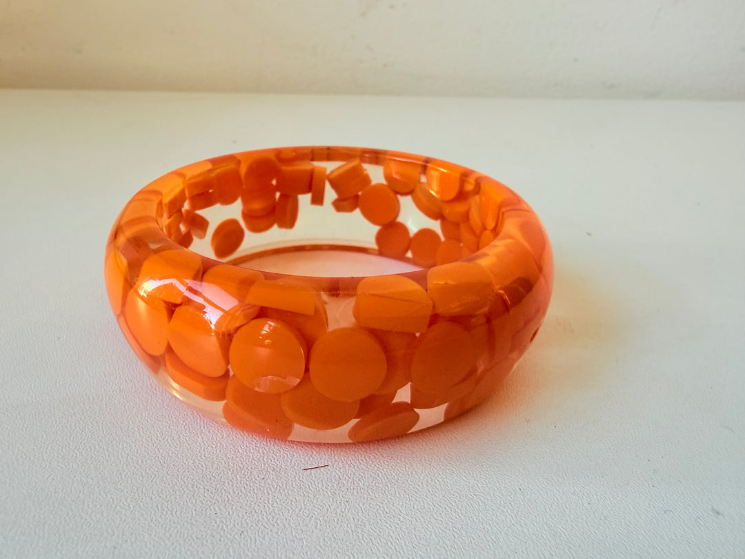 Sobral Vintage Orange Resin Bangle