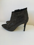 Nature Breeze Black Studded Aria Ankle Boots Size 9