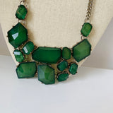 Off To See The Wizard Green Statement Necklace