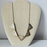 Madewell Mixed Media Silver Tone/ Brass 18” Necklace