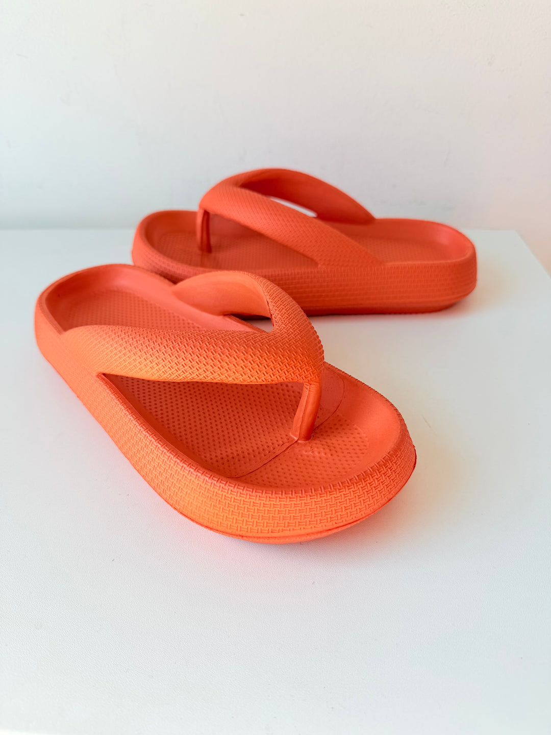The Cloudies Orange Waterproof Flip Flops New Size 36-37