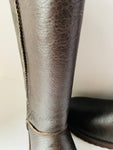 UGG Classic Tall Brown Leather Bomber Boots Size 7 5804