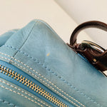 Coach Authentic Blue/Brown Leather SOHO Handbag C063-10036