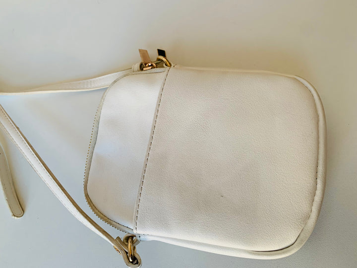 Mili & Lili White and Brown Woven Crossbody