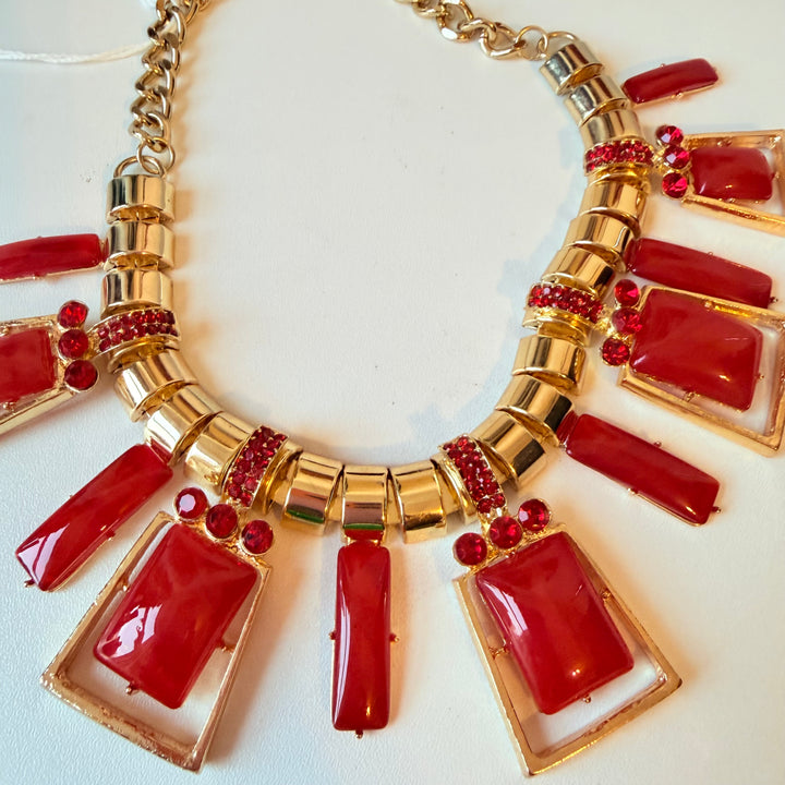 Orange Statement Necklace