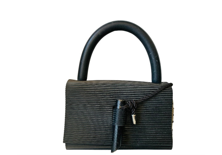 Fiber At Large Seattle Upcycled Black Tire Handbag