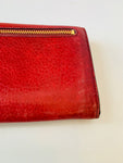 Prada Vitello Daino Leather Continental Red Wallet