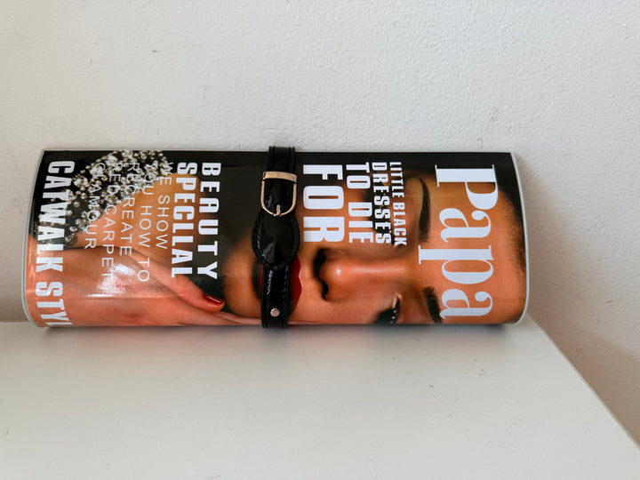 Paparazzi Vintage Plastic Hard Case Magazine Clutch Circa 1980’s