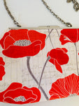 Poppy Fabric Chained Crossbody Handbag