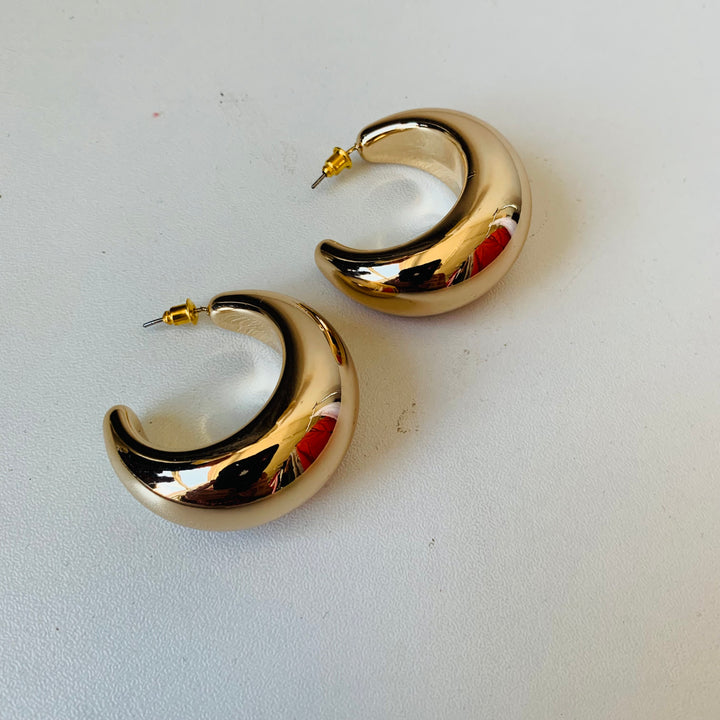 Gold Tone Statement Hoops