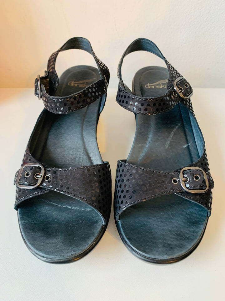Dansko Joanie Sots Black Sandals Size 39
