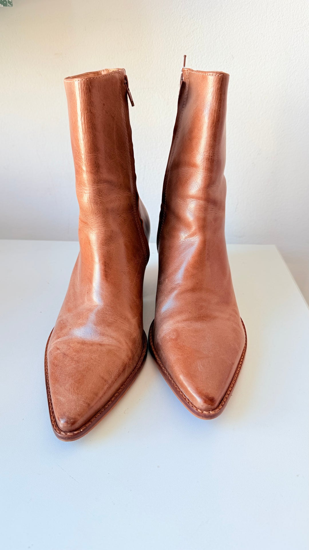 Matisse Caty Brown Leather Boots Size 10