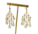 Mixed Media Crystal Chandelier Earrings