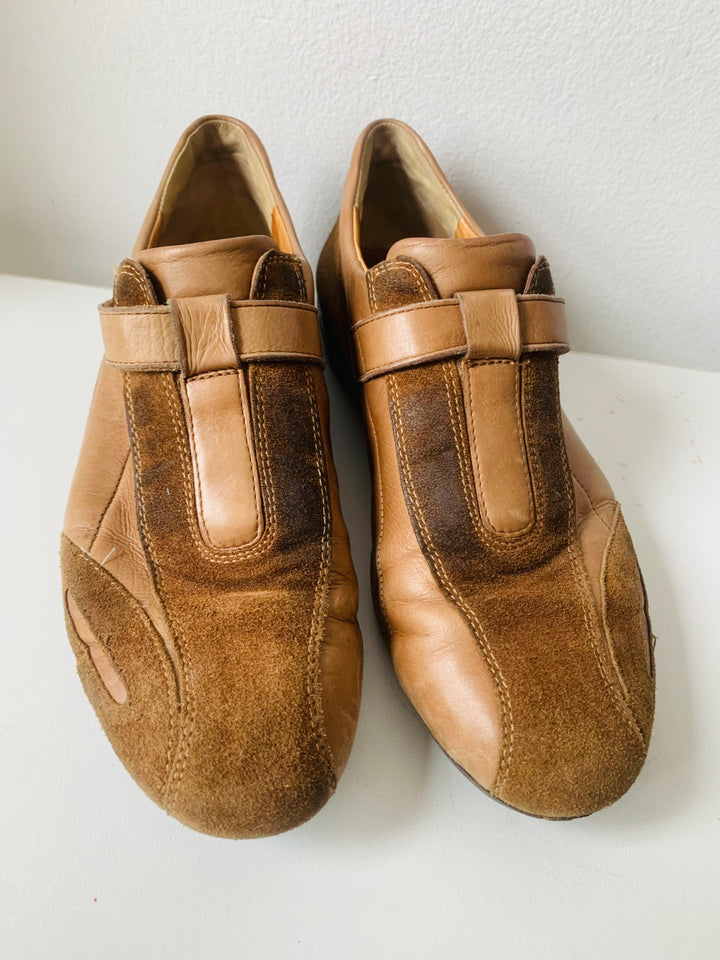Paul Green Nisha Suede Sneaker In Tan/Brown Size 8.5 Women’s