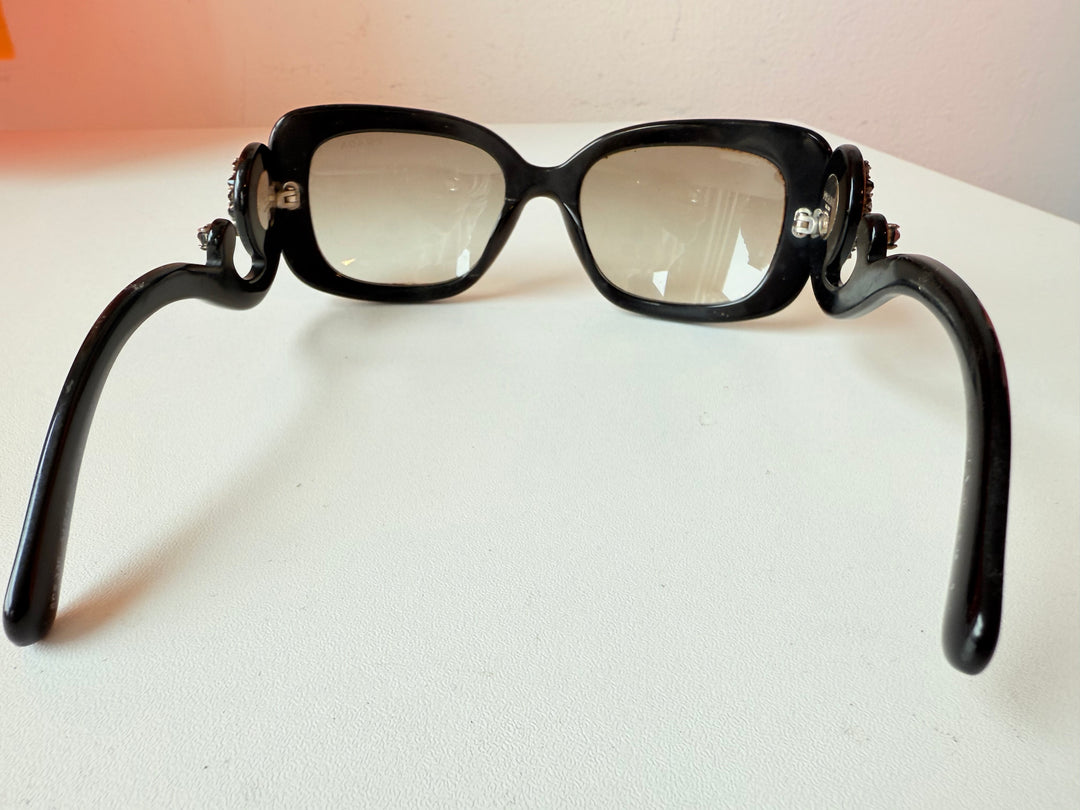 Prada Absolute Baroque Crystal Embellished Square Sunglasses