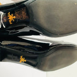Prada Black Patent Leather Ballerina Pump Size 39.5