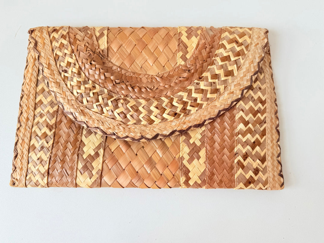 Vintage Straw/Rattan Clutch Handbag