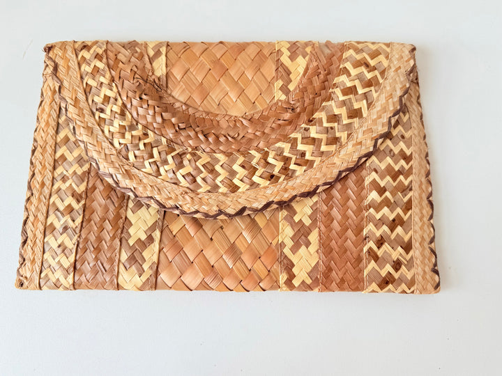 Vintage Straw/Rattan Clutch Handbag