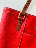 Dooney & Bourke Pebble Grain Lexington Tote in Red