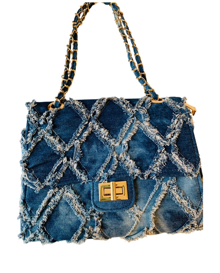 M Marco Quilted Jean Handbag /Crossbody