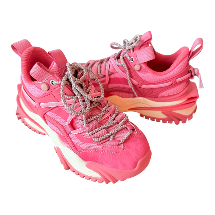 Javi Dominance Sneakers Pink/White Chunky Midsole Women’s Size 6.5
