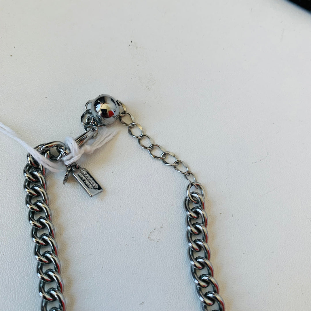 Kate Spade Blue/Silvertone Statement Necklace