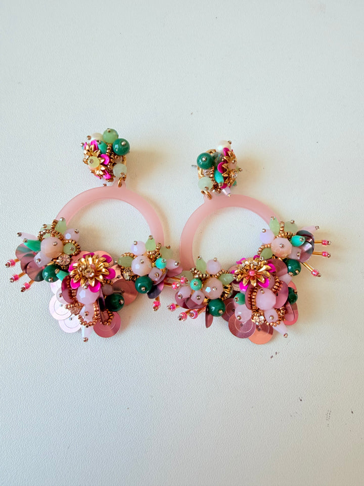 Kate Spade New York Vibrant Life Hoop Earrings Rare