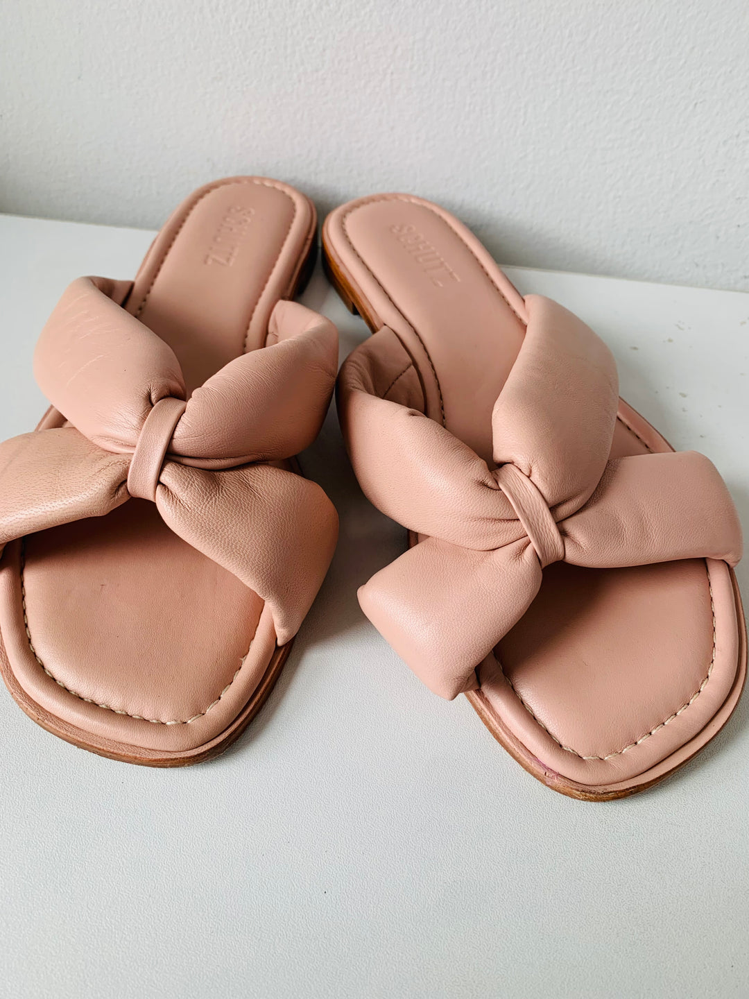 Schutz Fairy Slide Sandal In Blush Size 9.5