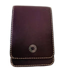 Coach Small Leather Credit Card/Business Card Wallet in Dark Eggplant