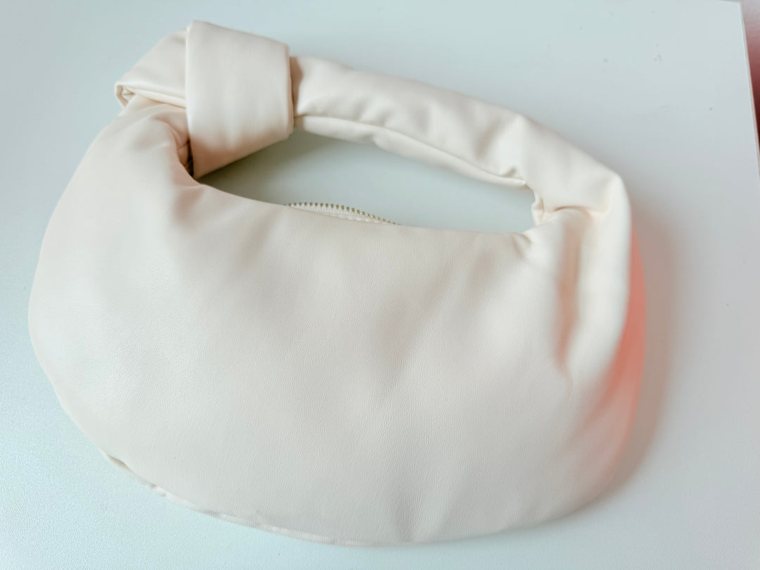 Melie Bianca Alexandria Cream Vegan Handbag