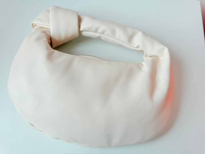 Melie Bianca Alexandria Cream Vegan Handbag