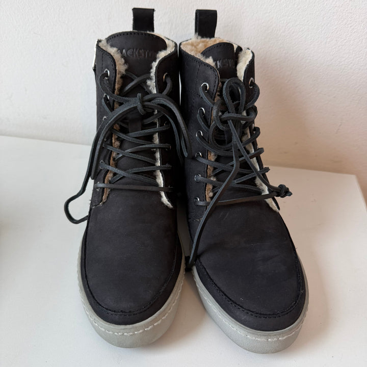 Blackstone ICON Emily CW96 Asphalt Sheepskin Boots Size 37