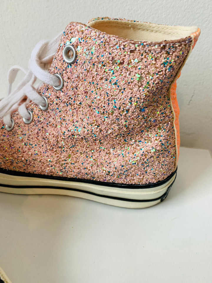 Converse Chuck 70 High JW a Anderson Glitter Nasturium Sneaker Size 6.5 Women’s New Never Worn