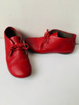 Camper Girl Right Red Nina Lace Up Square Toe Shoes/Ankle Boots Women’s Size 38