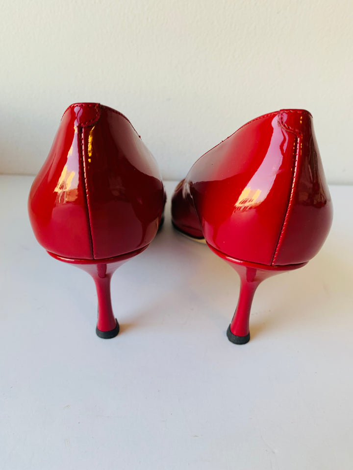 Jimmy Choo Red Patent Leather Pumps Size 40 1/2