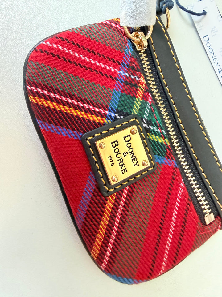 Dooney & Bourke Tartan Small Coin Case NWT