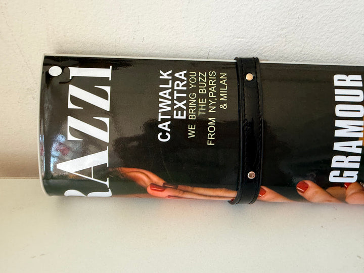 Paparazzi Vintage Plastic Hard Case Magazine Clutch Circa 1980’s