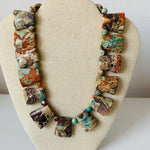 Natural Imperial Stone Handmade Statement Necklace