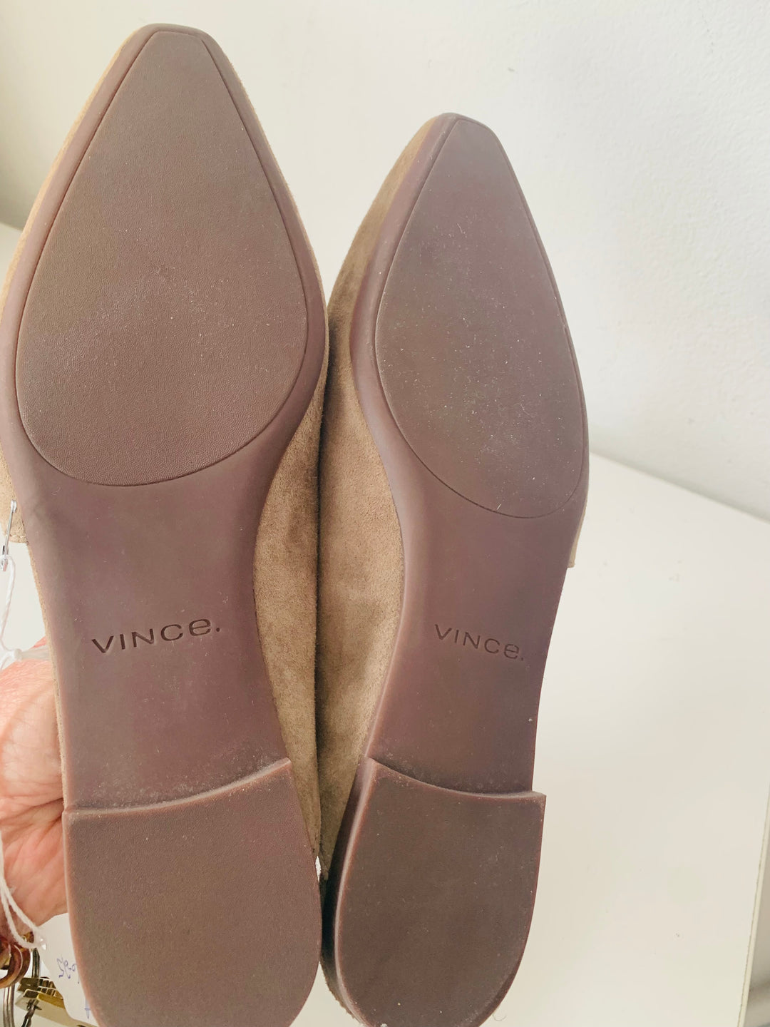 Vince Brown Suede Slip On Mules Size 7.5 New