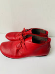 Camper Girl Right Red Nina Lace Up Square Toe Shoes/Ankle Boots Women’s Size 38