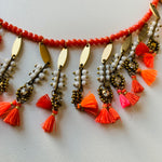 Anthropologie Serefina Miranda Choker/Necklace in Pink & Orange