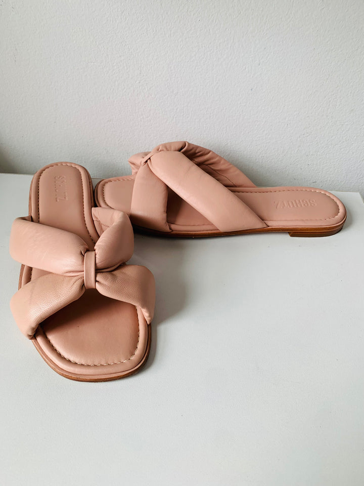 Schutz Fairy Slide Sandal In Blush Size 9.5